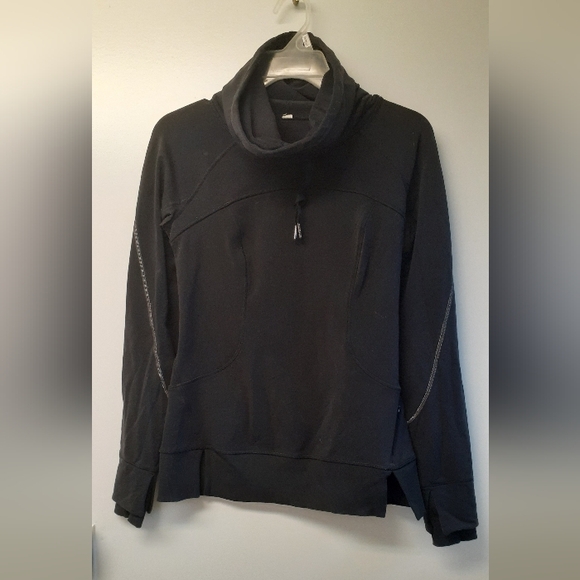 Black Lululemon cowl-neck sweater  - size 4 - Picture 1 of 6